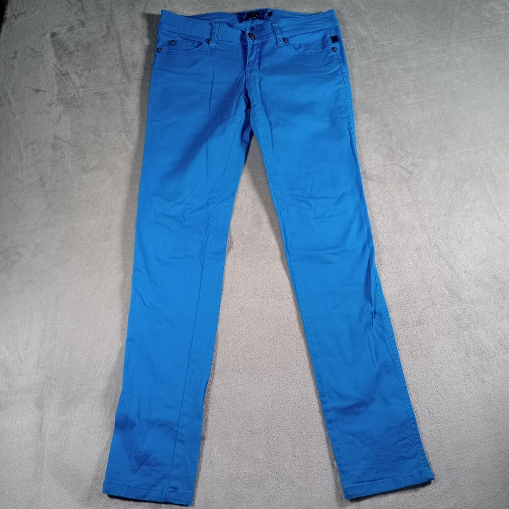 Tripp NYC Skinny Pants Womens 5 Blue Punk Goth Alternative Emo Scene STAINS